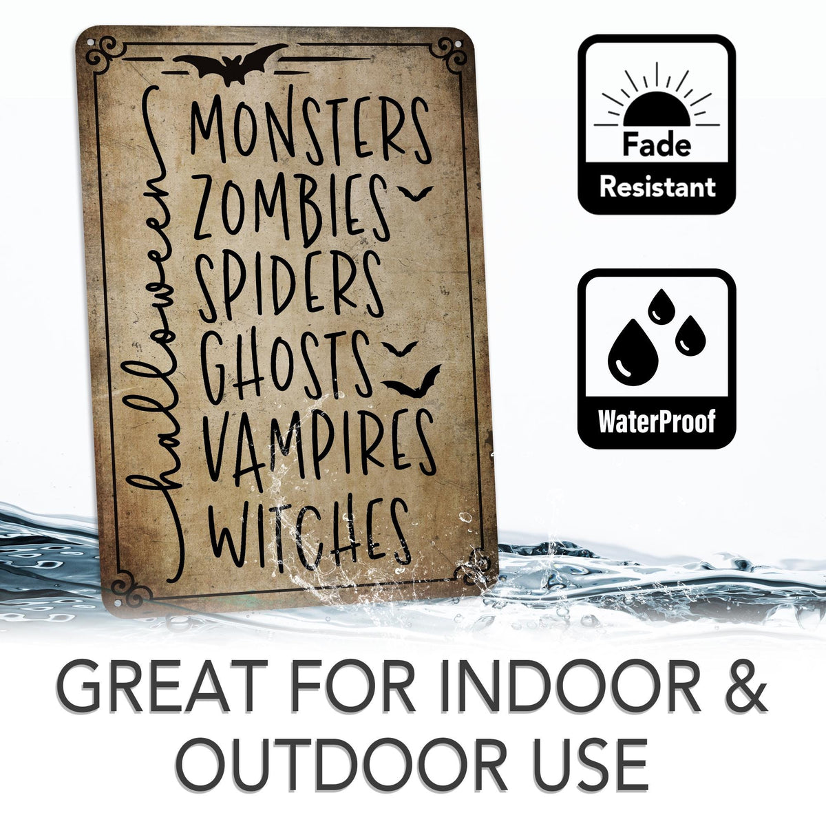 Spooky Season, Metal Sign, Halloween Lover, Halloween Signs, Halloween Decor, Halloween Gifts, Halloween Home Decor, Halloween Villain