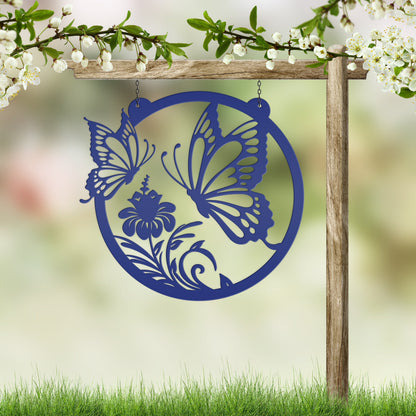 Butterfly Sign, Mother's Day Gift Idea, Gift for Grandma, Indoor Outdoor Nature Scene Art