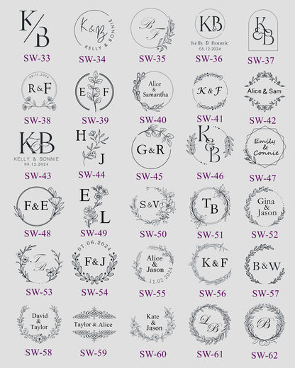 Custom Self-Adhesive Wax Seals, Custom Wax Seal Stickers, Wedding Invitation Wax Seal Stickers, Custom Wax Seals, Wedding Wax Seal Stickers