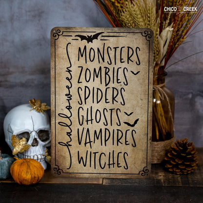 Spooky Season, Metal Sign, Halloween Lover, Halloween Signs, Halloween Decor, Halloween Gifts, Halloween Home Decor, Halloween Villain