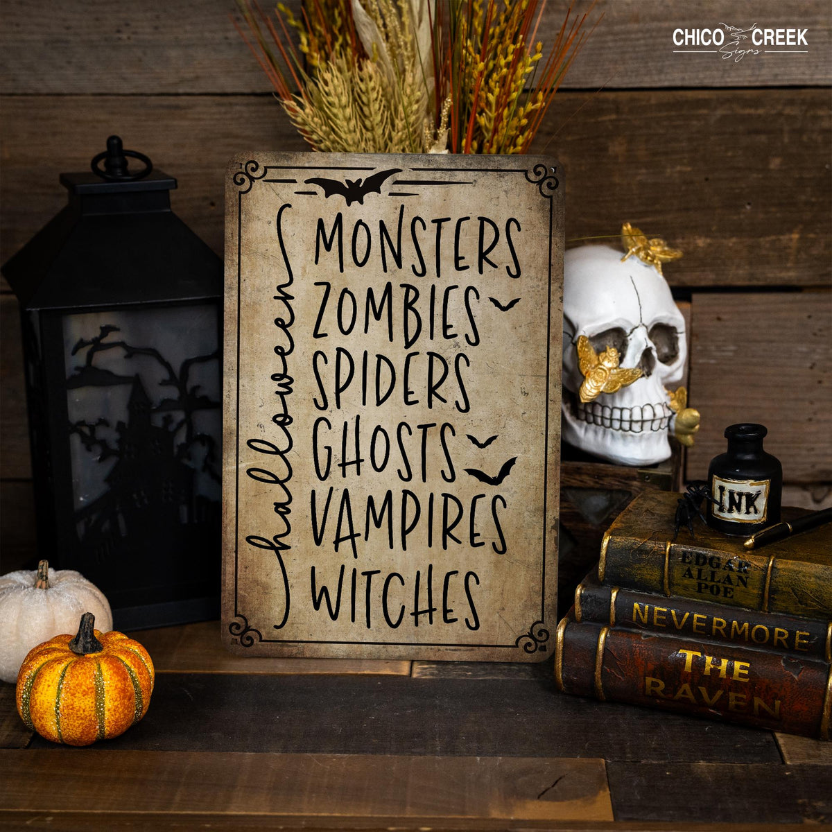 Spooky Season, Metal Sign, Halloween Lover, Halloween Signs, Halloween Decor, Halloween Gifts, Halloween Home Decor, Halloween Villain