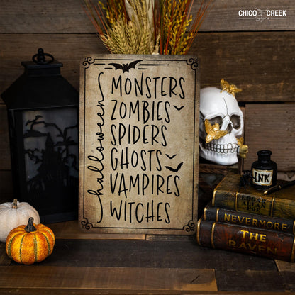 Spooky Season, Metal Sign, Halloween Lover, Halloween Signs, Halloween Decor, Halloween Gifts, Halloween Home Decor, Halloween Villain