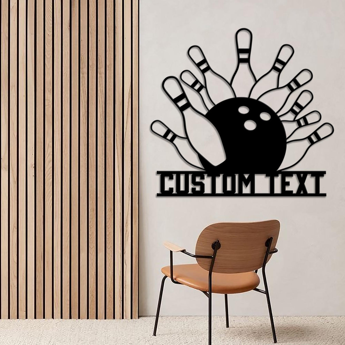 Custom Bowling Metal Sign Led Light Bowling Pins and Ball Metal Wall Art,Bowling Player Gift,Xmas Birthday Gift Bowling Sign Game Room Decor