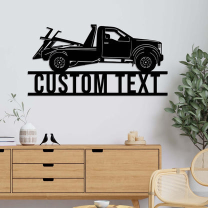 Custom Semi Truck Driver Metal Wall Art LED Light Personalized Truck Driver Name Sign Home Decor Vehicles Decoration Xmas Gift Dad Gift