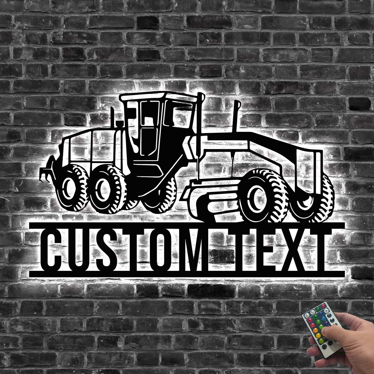 Custom Semi Truck Driver Metal Wall Art LED Light Personalized Truck Driver Name Sign Home Decor Vehicles Decoration Xmas Gift Dad Gift
