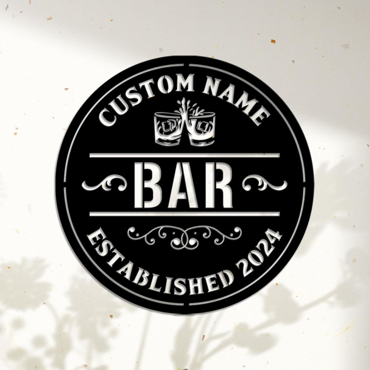 Personalized Bar Sign With LED Lights, Custom Bar Metal Wall Art, Bar Decor, Custom Pub Sign,Man Cave Decor,Outdoor Patio Sign,Outdoor Decor
