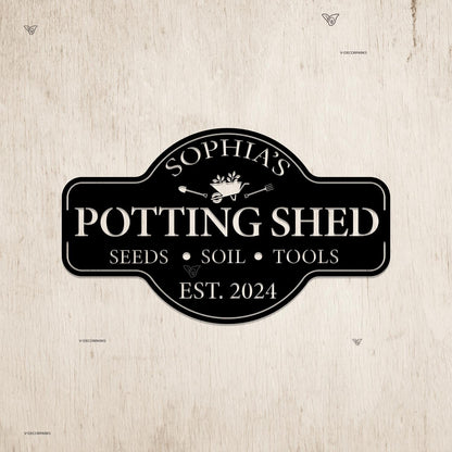 Custom She Shed Metal Sign With LED Lights, She Shed Sign With Name And Established Date, Mom Cave Decor, Potting Shed Sign, Gifts for Mom