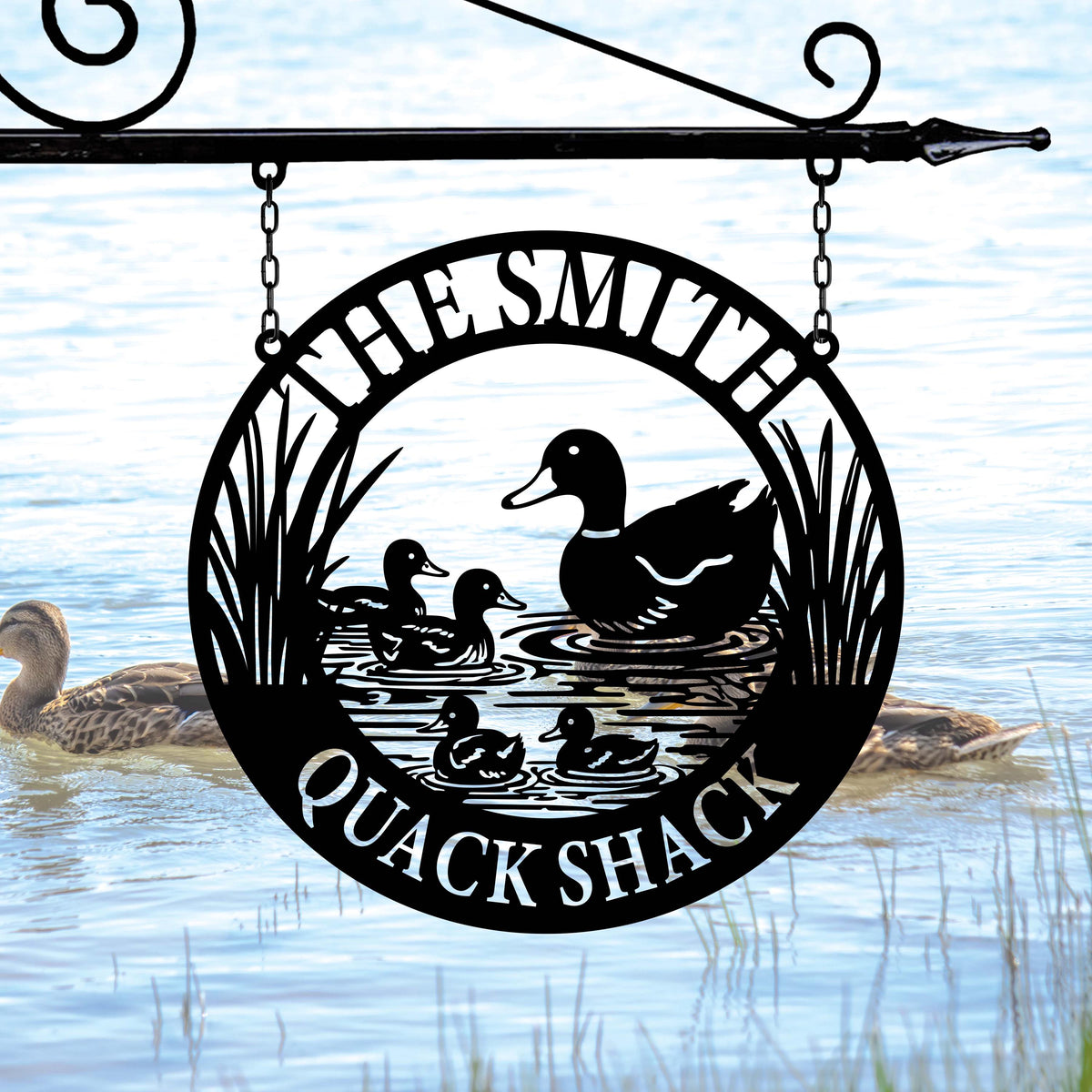 Personalized Duck Farm Sign, Custom Quack House Decor, Lake House Metal Sign,Duck Shack Sign,Farmhouse Sign,Quack Shack Sign,Duck Pond Decor