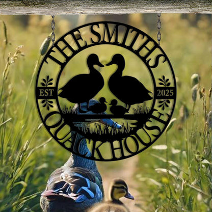 Custom Duck Farm Sign, Custom Quack House Decor, Lake House Metal Sign, Duck Shack Sign, Farmhouse Sign, Quack Shack Sign, Duck Pond Decor
