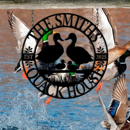 Custom Duck Farm Sign, Custom Quack House Decor, Lake House Metal Sign, Duck Shack Sign, Farmhouse Sign, Quack Shack Sign, Duck Pond Decor