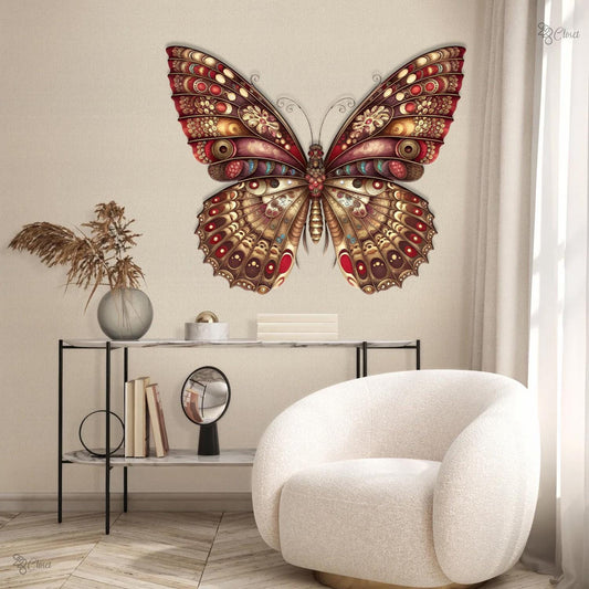 Colorful Butterfly Metal Sign, Butterfly Sign, Outdoor Patio Metal Sign, Metal Butterfly, Outdoor Decor, Butterfly Wall Sign, Gift for mom