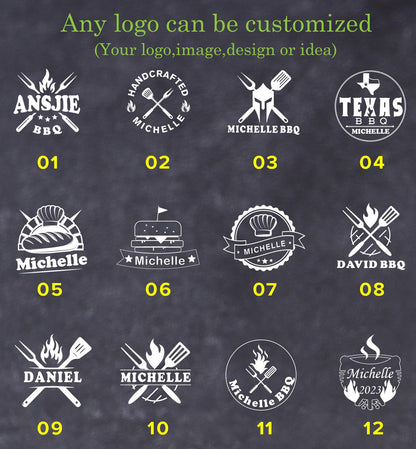 Knife and fork theme logo seal branding iron,Personalized BBQ Branding Iron. Gift for dad.