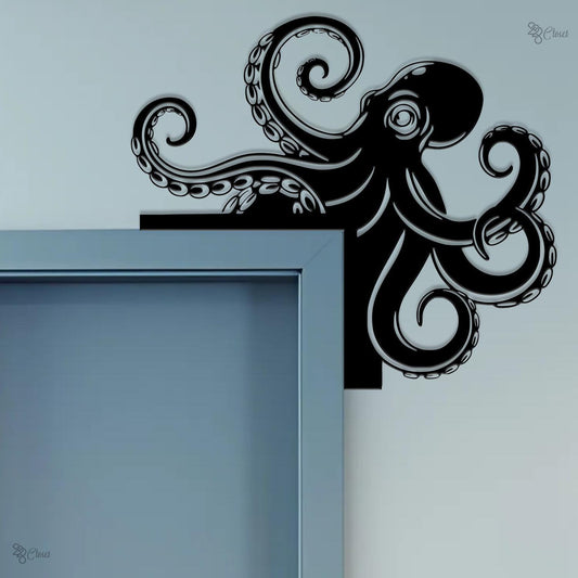 Metal Octopus Wall Decor, Nautical Octopus Wall Art, Ocean Animal Wall Hanging, Sea Animal Metal Sign,Octopus decor,Beach house art,Dad Gift