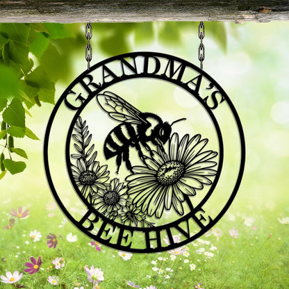 Custom Honey Bee Metal Wall, Personalized Bee Farm Sign, Custom Bee Farm Sign, Gift for Bee Lover, Bee Hive Decor, Gift for farm, Home Decor