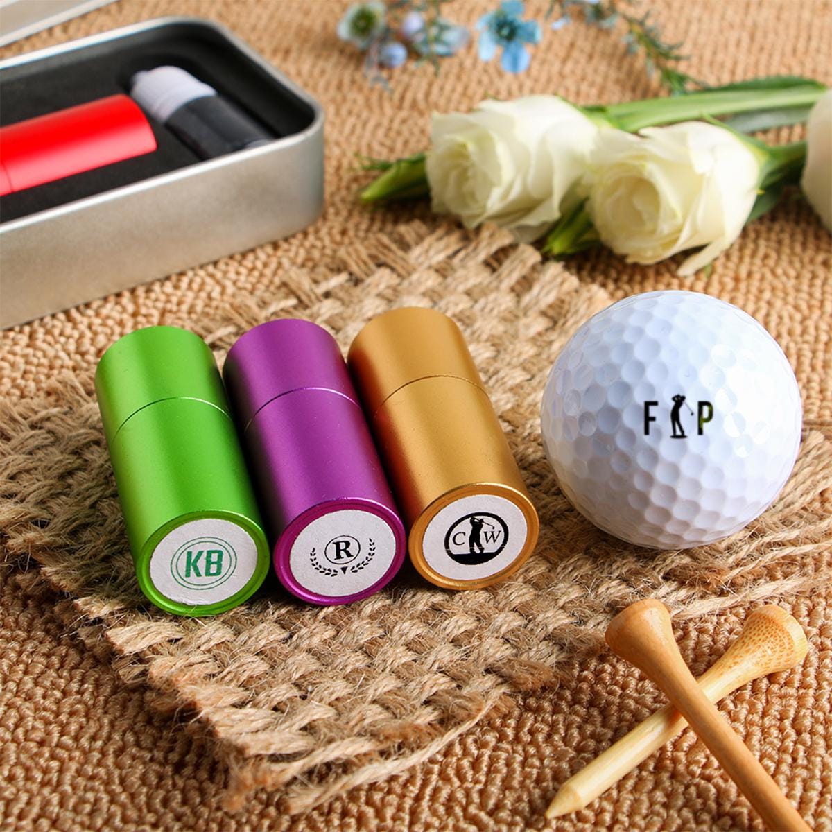 Golf Custom Logo Stamp, Gifts For Men, Fathers Day Gift, Cute Golf Ball Stamper, Golf Ball Stamper Personalized, Logo Stamp Golf Ball