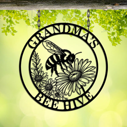 Custom Honey Bee Metal Wall, Personalized Bee Farm Sign, Custom Bee Farm Sign, Gift for Bee Lover, Bee Hive Decor, Gift for farm, Home Decor