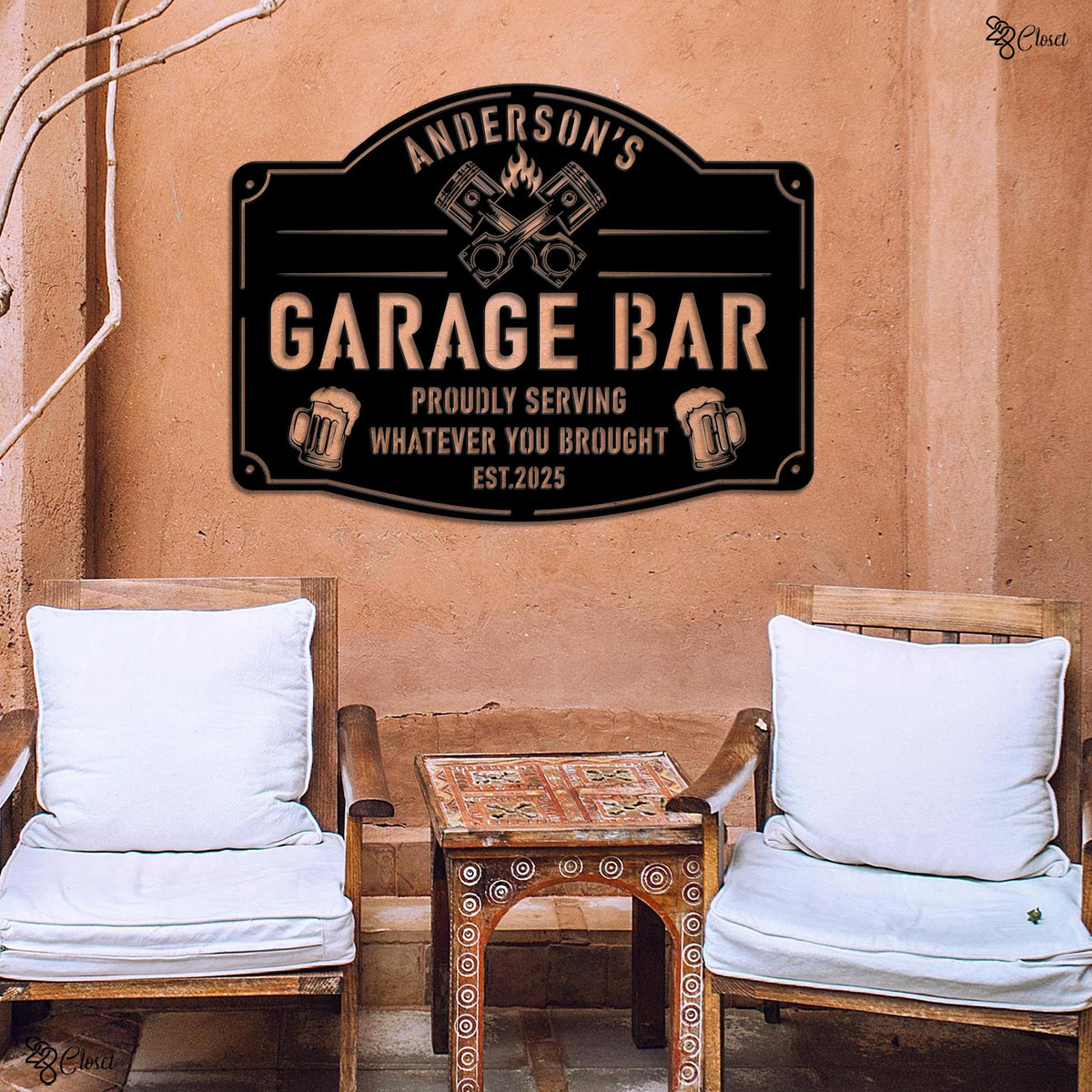Custom Garage Bar LED Sign, Man Cave Decor, Personalized Garage Neon Sign, Gift for dad, Garage sign, Bar sign, Workshop decor,Home bar sign