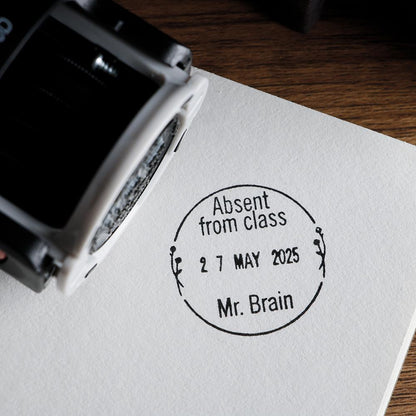 Personalized Date Stamp, Name And Date Stamps, Christmas gift, Checked By With Date Stamp, Date and Name Stamps, Adjust Date Stamps