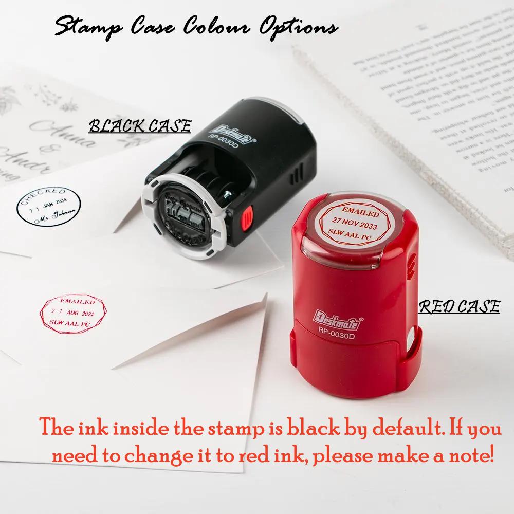 Personalized Date Stamp, Name And Date Stamps, Christmas gift, Checked By With Date Stamp, Date and Name Stamps, Adjust Date Stamps