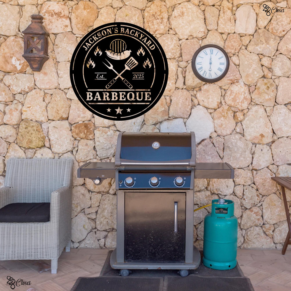 Custom BBQ LED Sign, Personalized Barbeque Metal Wall, Backyard Grill Wall Decor, Gift for dad, Grill Master Backyard Decor, BBQ Neon Sign