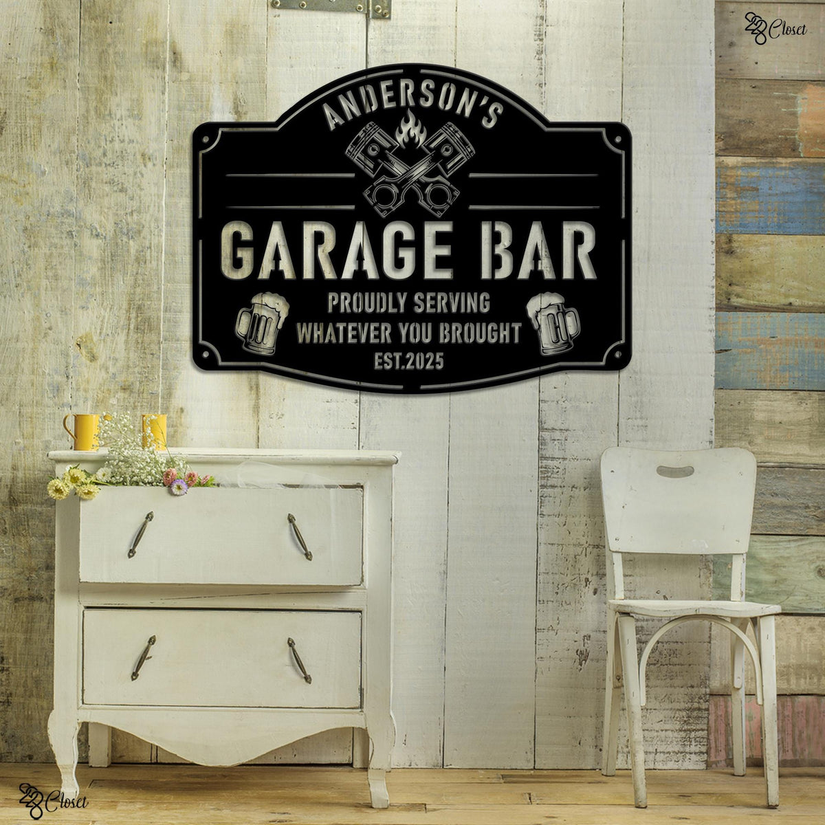 Custom Garage Bar LED Sign, Man Cave Decor, Personalized Garage Neon Sign, Gift for dad, Garage sign, Bar sign, Workshop decor,Home bar sign