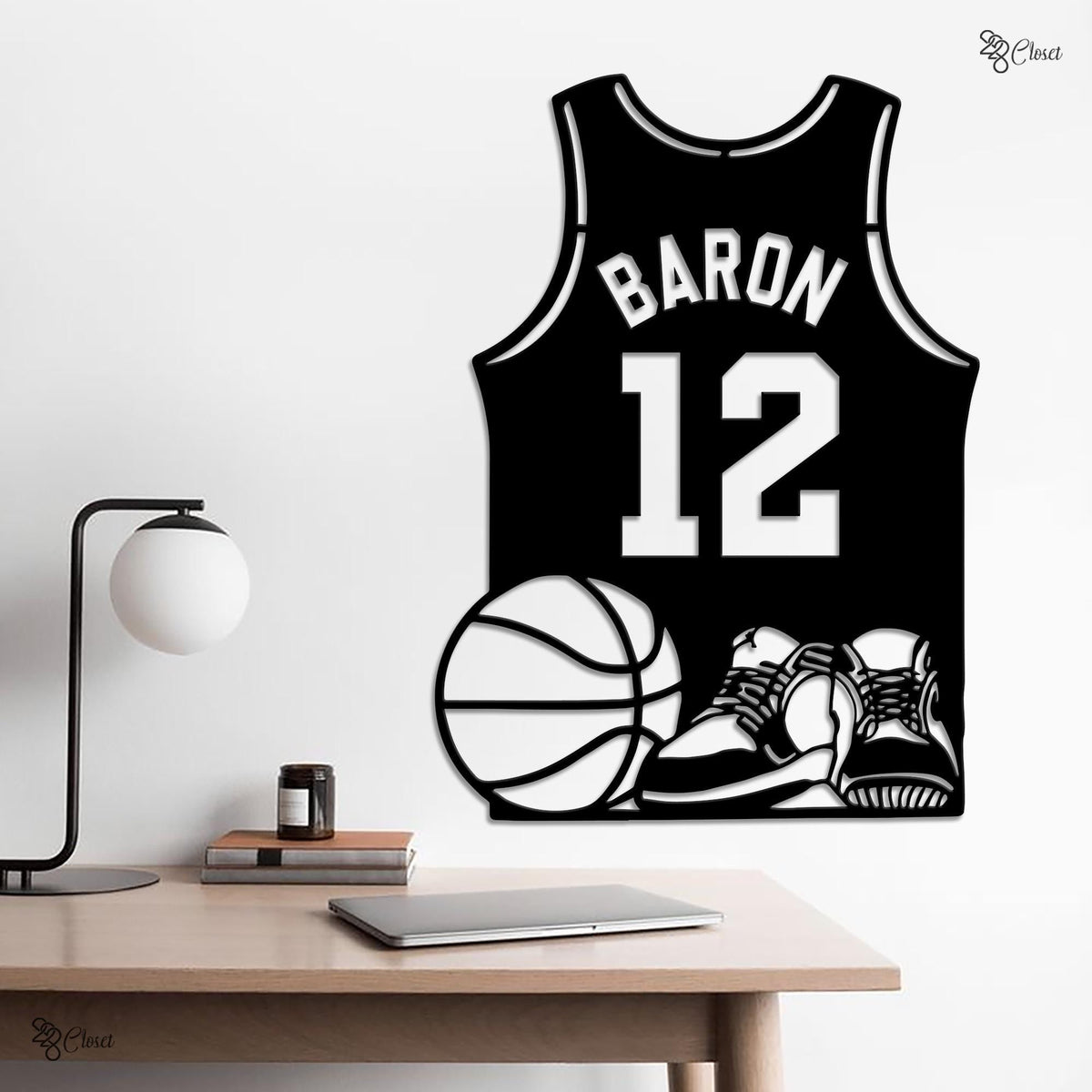 Custom Basketball Jersey LED Sign, Personalized Basketball LED Wall, Gift for dad, Basketball player gift, Sport Jersey Sign,Basketball sign