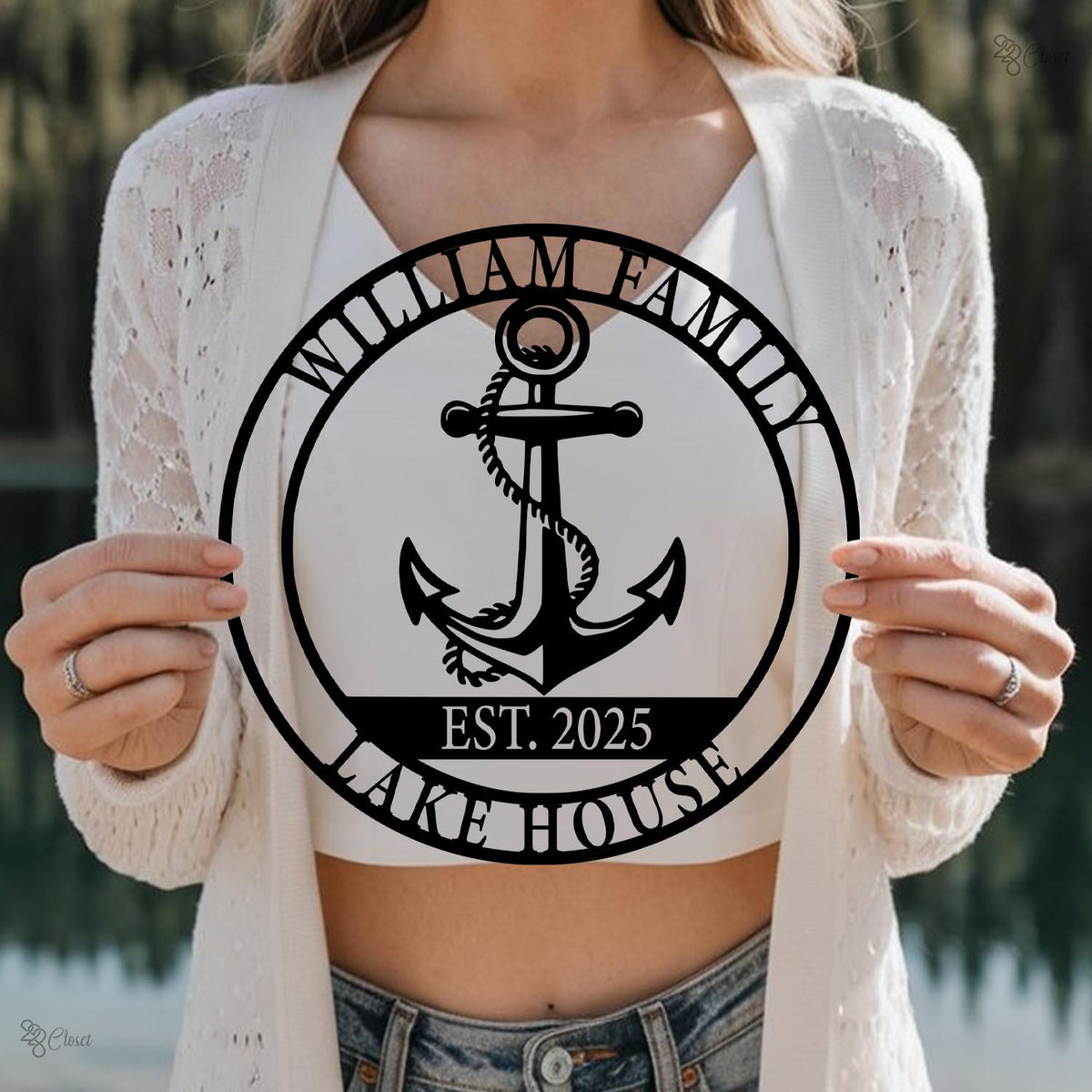 Custom Nautical Anchor Led Sign, Beach House Decor, Personalized Nautical LED Wall, Family Name Cabin Decor, Coastal Home Sign,Nautical gift