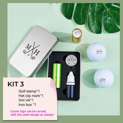 80 Designs, Custom Metal Golf Stamp Set, Custom Golf Gift Kit, Engraved Golf Stamp, Father's Day Gift,Wedding Gift for Best Men