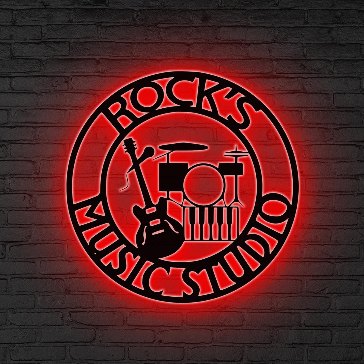 Custom Music Studio LED Sign, Band Room Decor, Gift for Musician, Personalized Music Studio Sign, Personalized LED Music Room Sign,Home Gift