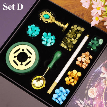 Zodiac Rose Custom Wax Seal Stamp Kit, Send Proof, Custom Any Logo Wax Seal, Personalized Wax Seal Kit for Gift, Wedding Wax Stamp Kit