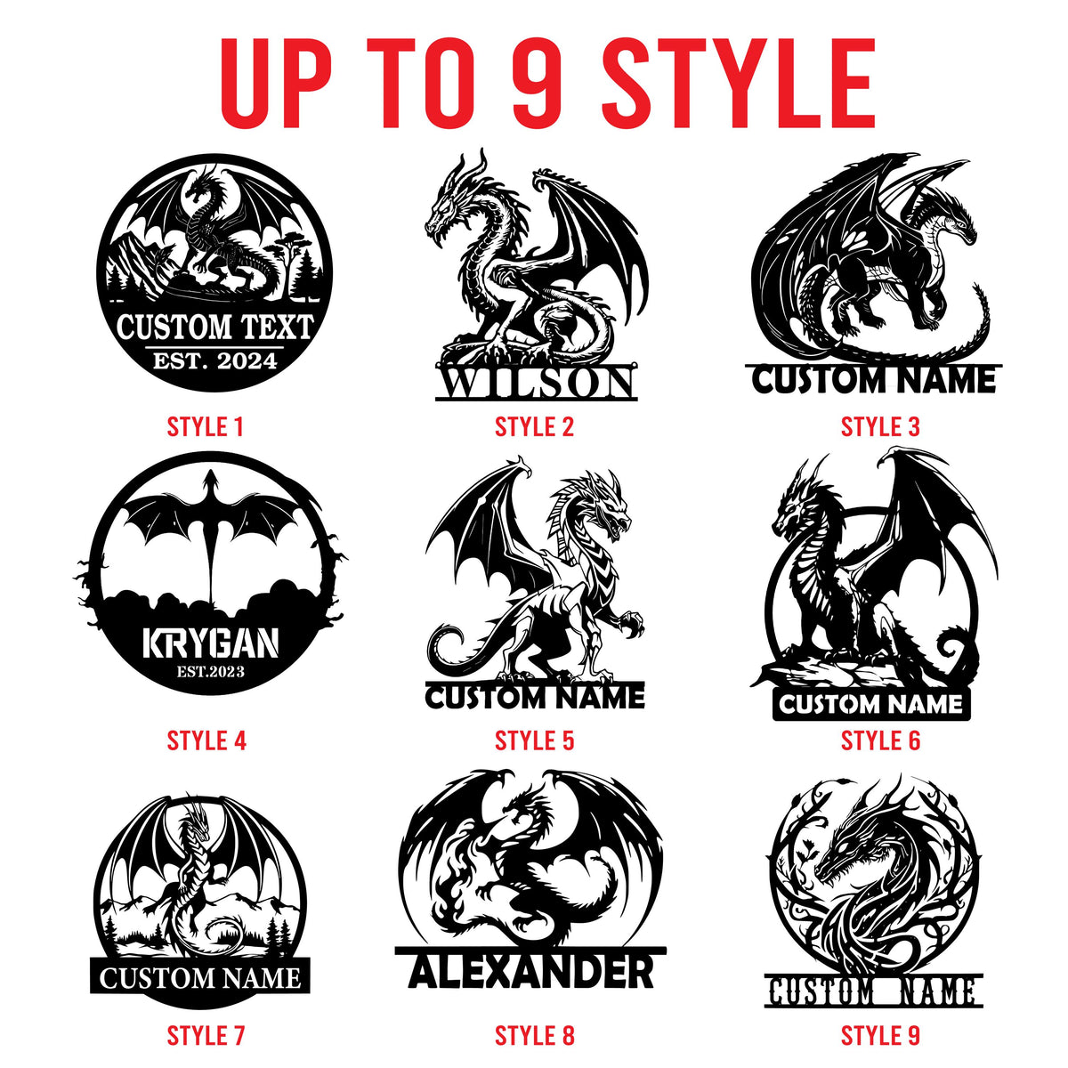 Custom Dragon Metal Sign, Personalized Fantasy Wall Art, Dragon Wall, Sign for Fantasy Lover, Dragon Sign, Dragon lover gift, Fantasy decor