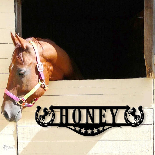 Custom Horse Stable Name Plates, Pony Door Sign, Horse Lover Gifts, Personalised Horse Name Plaques, Stable Sign, Stall Name Plate,Home sign