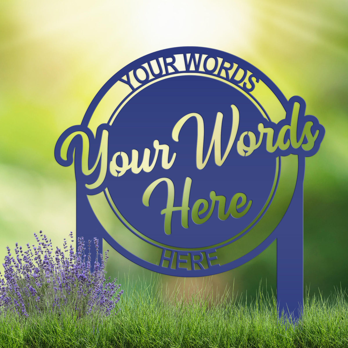 Custom Metal Welcome Yard Stake, Make it your own wording, Business Sign