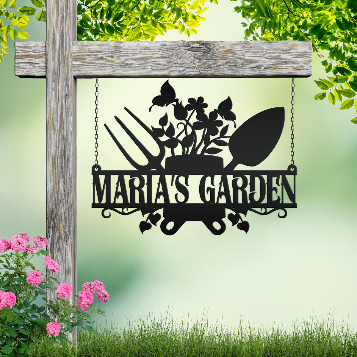 Custom Garden Tools Sign - Outdoor Garden Sign - Custom Garden Stake - Mother's Day Gift