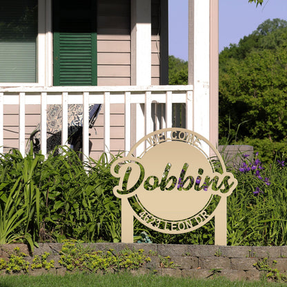 Custom Welcome Yardstake - Business Sign