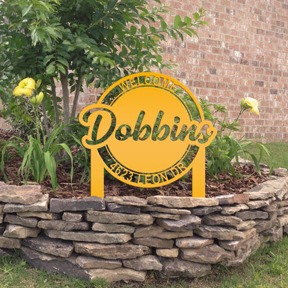 Custom Welcome Yardstake - Business Sign