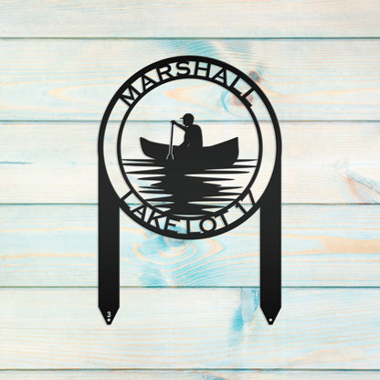 Personalized Fishing Sign, Father's Day Gift, Fisherman Decor, Outdoor Fishing Sign