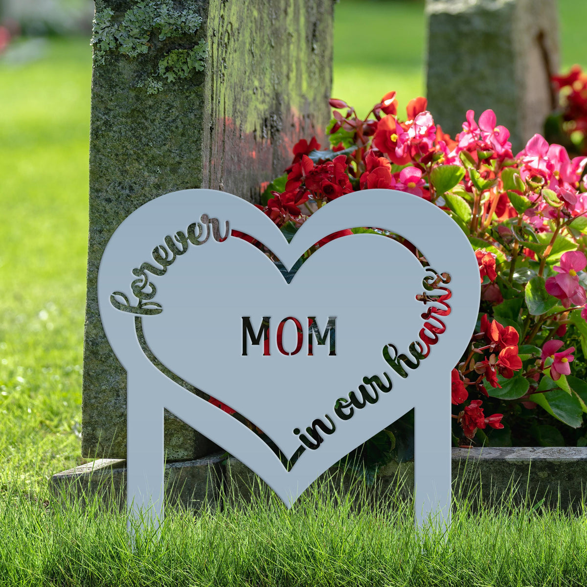 Memorial Sign for Loved Ones | Unique Tribute Yard Decor | Metal Stake for Gardens, Gravesites, or Outdoor Remembrance Displays