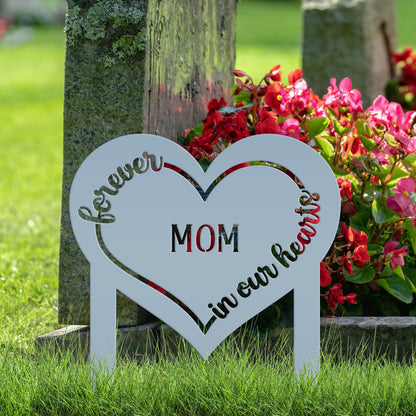 Memorial Sign for Loved Ones | Unique Tribute Yard Decor | Metal Stake for Gardens, Gravesites, or Outdoor Remembrance Displays