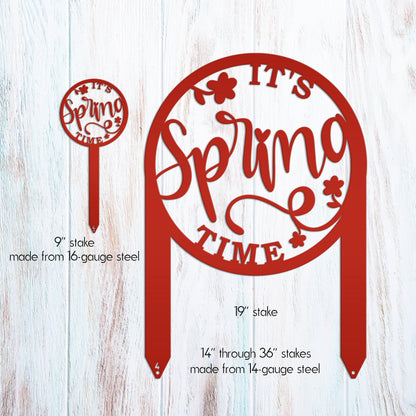 Metal Spring Time Outdoor Yard Stake - Easter and Spring Decor