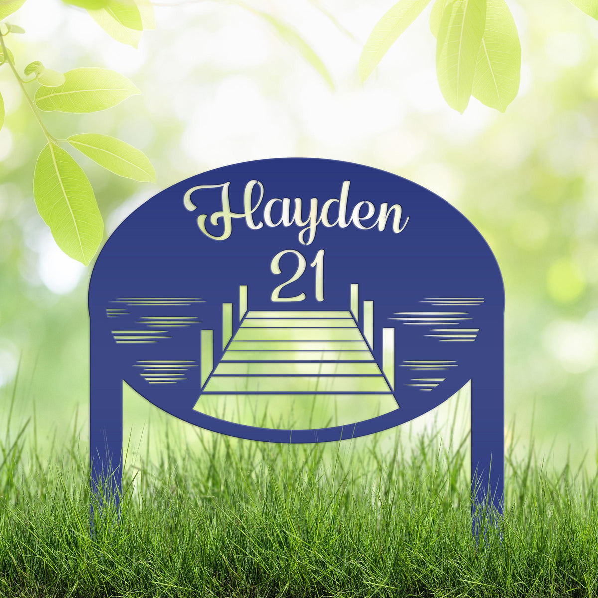 Custom Metal Lake Lot Sign, Lake Dock Sign, Outdoor Sign For the Lake