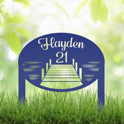 Custom Metal Lake Lot Sign, Lake Dock Sign, Outdoor Sign For the Lake