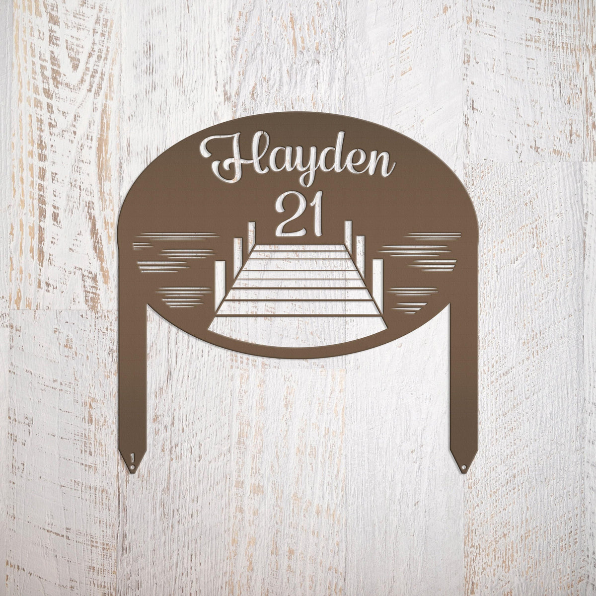 Custom Metal Lake Lot Sign, Lake Dock Sign, Outdoor Sign For the Lake