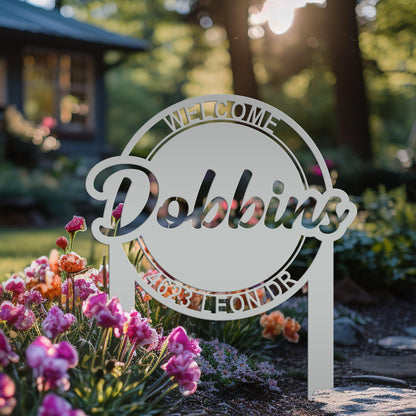 Custom Welcome Yardstake - Business Sign