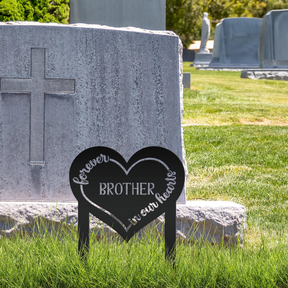 Memorial Sign for Loved Ones | Unique Tribute Yard Decor | Metal Stake for Gardens, Gravesites, or Outdoor Remembrance Displays