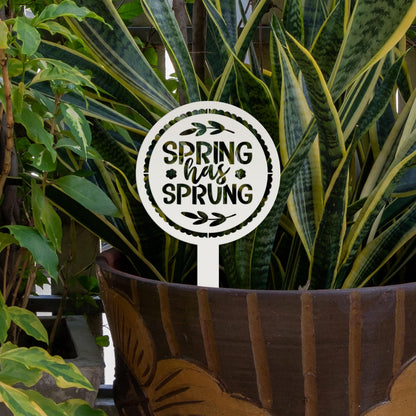 Metal Spring Has Sprung Yard Stake - Outdoor Spring Decor