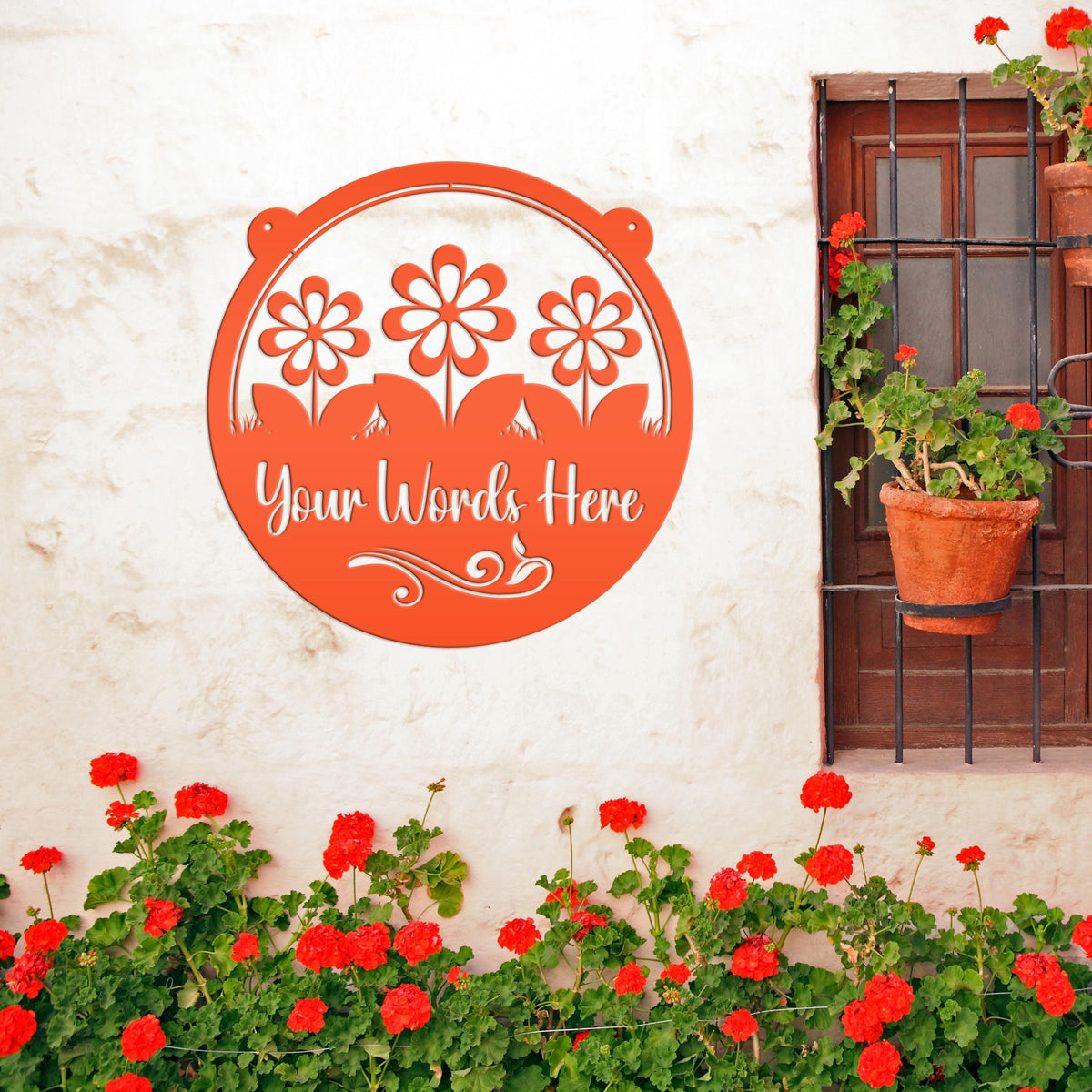Custom Outside Flower Sign, Personalized Hanging Garden Sign, Mother's Day Gift, Flower Shop Sign, Greenhouse Decor, Florist Business Sign