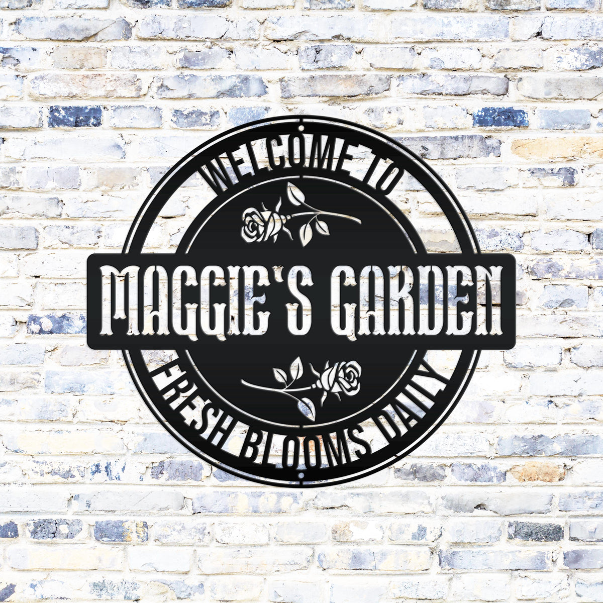 Custom Rose Garden Sign