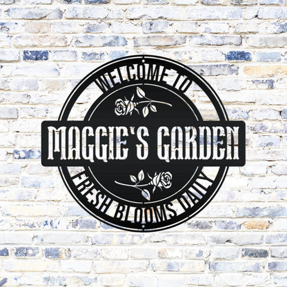 Custom Rose Garden Sign