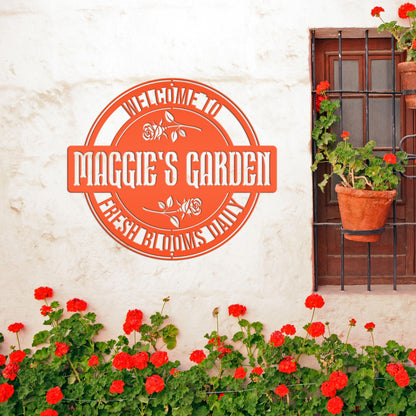 Custom Rose Garden Sign